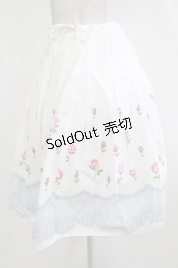 画像2: Emily Temple cute / バラ＆レーススカート  オフ白 H-26-01-14-036-ET-SK-KB-ZH (2)