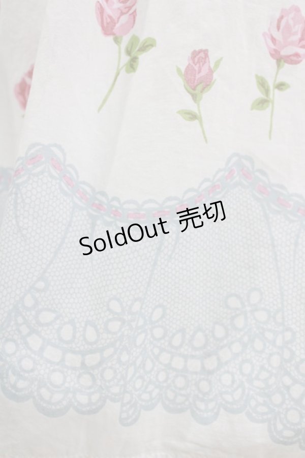 画像4: Emily Temple cute / バラ＆レーススカート  オフ白 H-26-01-14-036-ET-SK-KB-ZH (4)