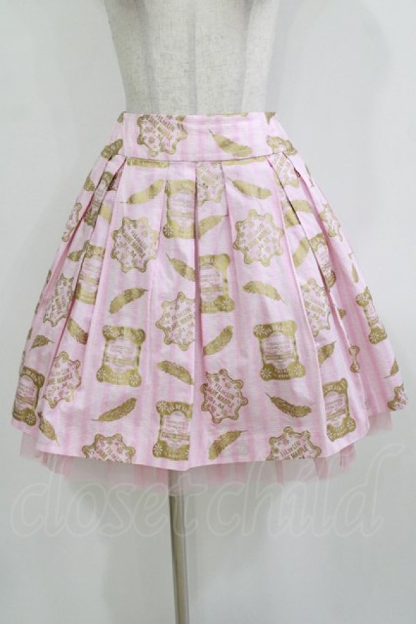 画像1: Jane Marple / CARTE Radieuseのミニスカート  ピンク H-26-01-14-037-JM-SK-KB-ZH (1)