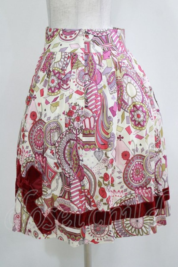 画像2: Jane Marple / ワンダーランドスカート  ボルドー H-26-01-14-038-JM-SK-KB-ZH (2)