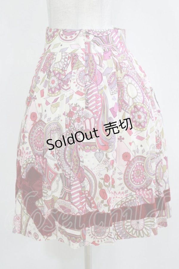 画像2: Jane Marple / ワンダーランドスカート  ボルドー H-26-01-14-038-JM-SK-KB-ZH (2)