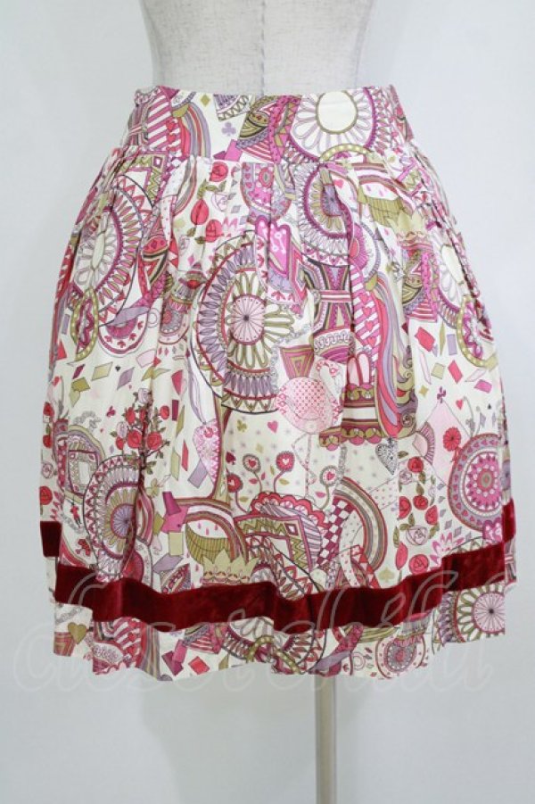 画像3: Jane Marple / ワンダーランドスカート  ボルドー H-26-01-14-038-JM-SK-KB-ZH (3)
