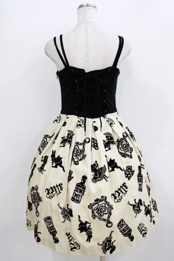 画像3: Jane Marple / タイニーアリスフロッキージャンパースカート  アイボリー H-26-01-14-003-JM-SK-KB-ZH (3)