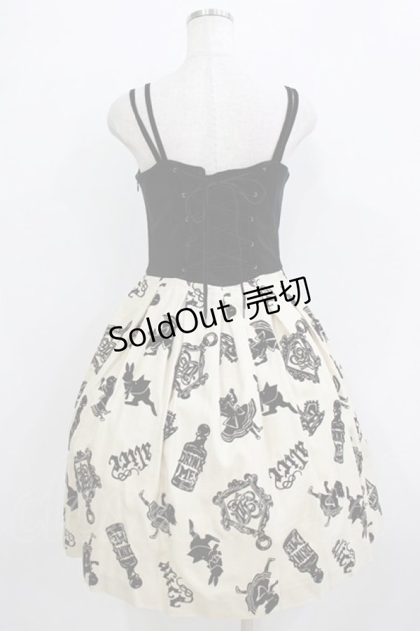 画像3: Jane Marple / タイニーアリスフロッキージャンパースカート  アイボリー H-26-01-14-003-JM-SK-KB-ZH (3)