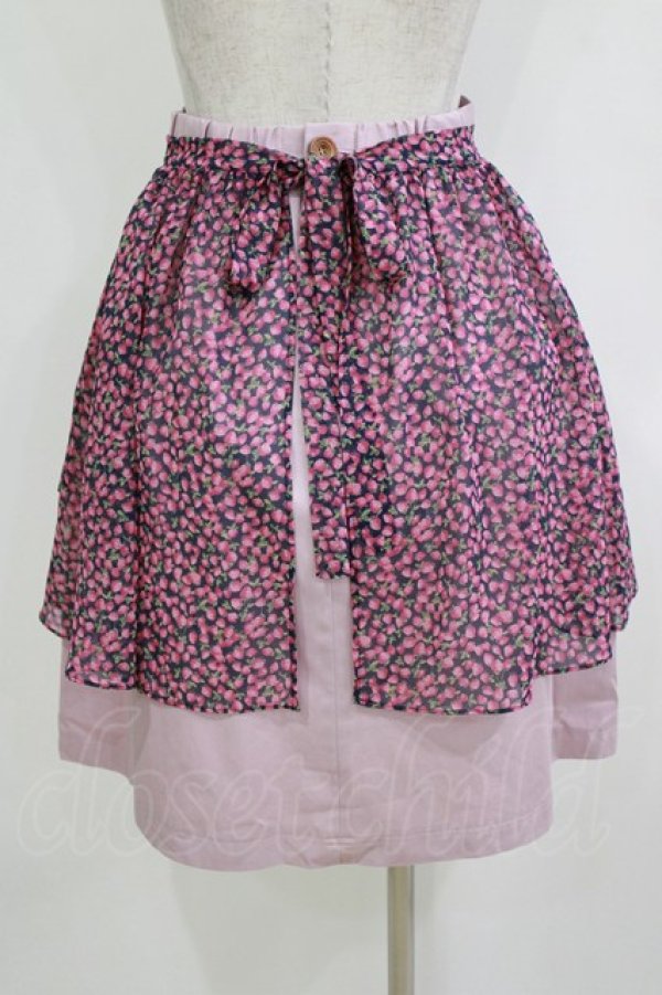 画像3: MILK / ベリーズエプロンスカート  ネイビーローズ H-26-01-14-041-ML-SK-KB-ZH (3)