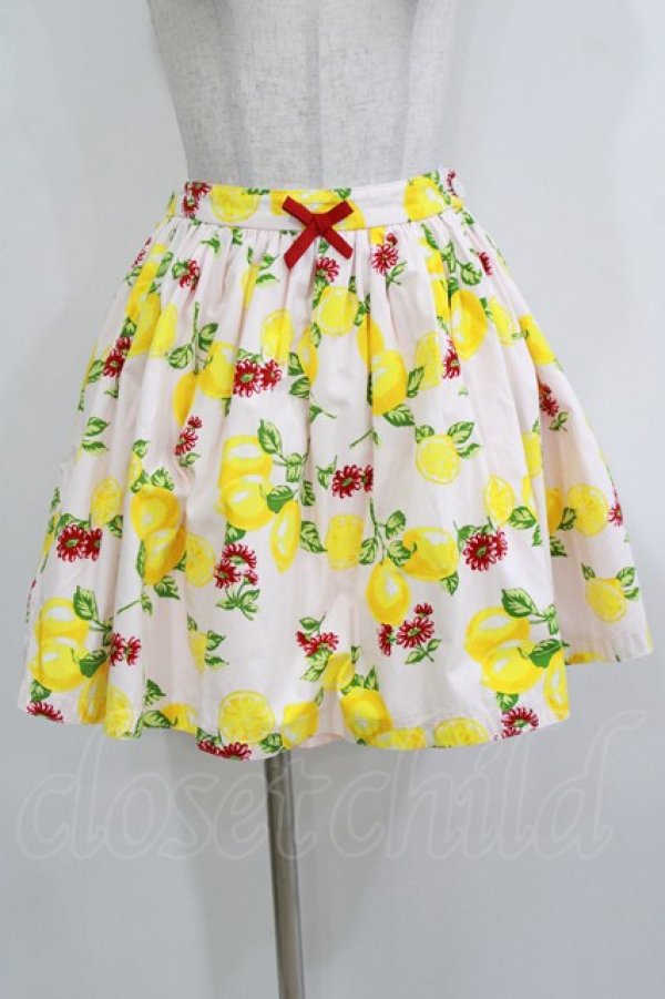 画像1: MILK / レモンライムスカート  ピーチピンク H-26-01-14-043-ML-SK-KB-ZH (1)