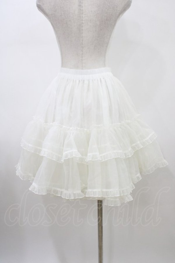 画像2: metamorphose / オーガンジーフリルパニエ Free オフ H-26-01-14-1041-ME-SK-NS-ZH (2)