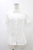 画像1: Blue rouge / フリルブラウス Free ホワイト H-26-01-14-1044-CA-TO-NS-ZH (1)