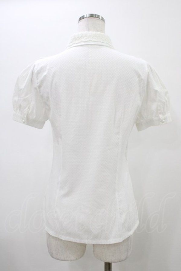 画像2: Blue rouge / フリルブラウス Free ホワイト H-26-01-14-1044-CA-TO-NS-ZH (2)