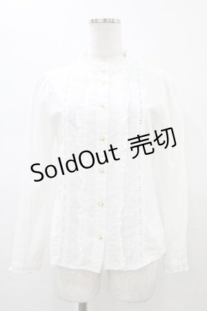 画像: Amavel / スタンドカラーブラウス Free オフ H-26-01-14-1045-CA-BL-NS-ZH