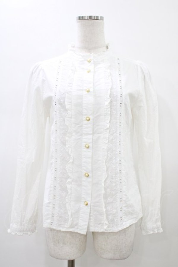 画像1: Amavel / スタンドカラーブラウス Free オフ H-26-01-14-1045-CA-BL-NS-ZH (1)