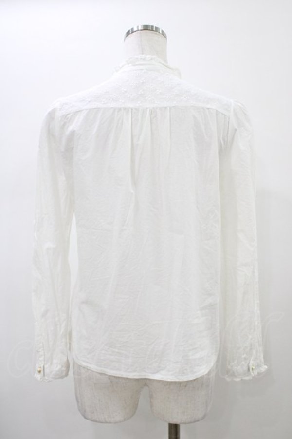 画像2: Amavel / スタンドカラーブラウス Free オフ H-26-01-14-1045-CA-BL-NS-ZH (2)