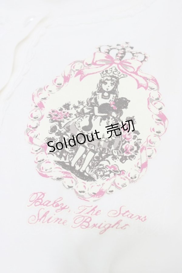 画像3: BABY,THE STARS SHINE BRIGHT / 「にゃんともかわいい」 アリスと黒猫 プリントカーディガン Free オフ白 H-26-01-14-1046-BA-TO-NS-ZH (3)