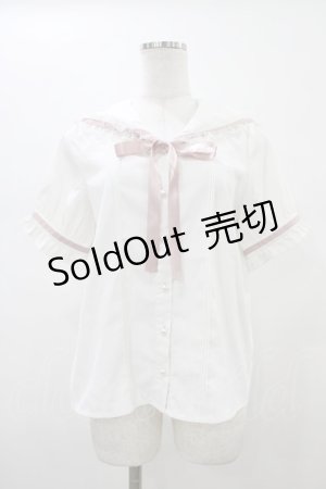 画像: MA*RS / セーラーブラウス Free オフ/ピンク H-26-01-14-1047-EL-BL-NS-ZH