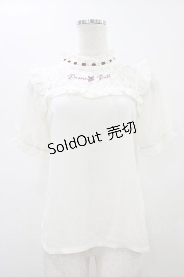 画像1: LIZ LISA / グレープ刺繍トップス Free オフ/ボルドー H-26-01-14-1048-LO-BL-NS-ZH (1)