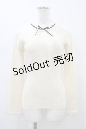 画像: F i.n.t / 梯子レースニット Free Ivory H-26-01-14-1051-CA-TO-NS-ZH