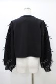 画像2: m petit by misako / NINA'S/袖チュールカーディガン M ブラック H-26-01-14-1057-LO-TO-NS-ZH (2)