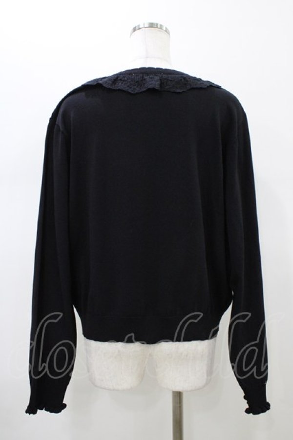 画像2: m petit by misako / AOKUVケアレースフリルCD 4L ブラック H-26-01-14-1058-LO-TO-NS-ZH (2)