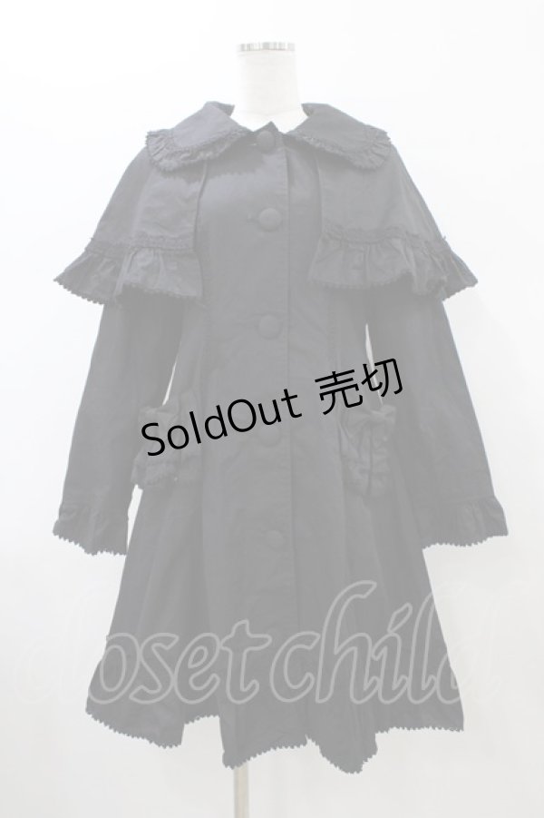 画像1: BABY,THE STARS SHINE BRIGHT / フリルミルキーコート Free ブラック H-26-01-14-1059-BA-CO-NS-ZH (1)