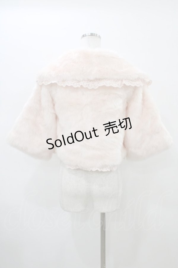 画像2: LIZ LISA / ベロアリボンファージャケット Free ピンク H-26-01-14-1065-LO-JA-NS-ZH (2)