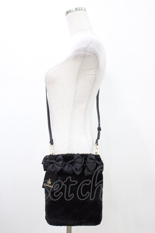 画像1: m petit by misako / NINA'S/ショルダーバッグ  ブラック H-26-01-14-1012-LO-BG-NS-ZH (1)