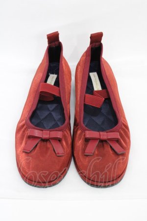 画像: m petit by misako / AMリボンバレエシューズ M レッド H-26-01-14-1002-LO-SH-NS-ZH