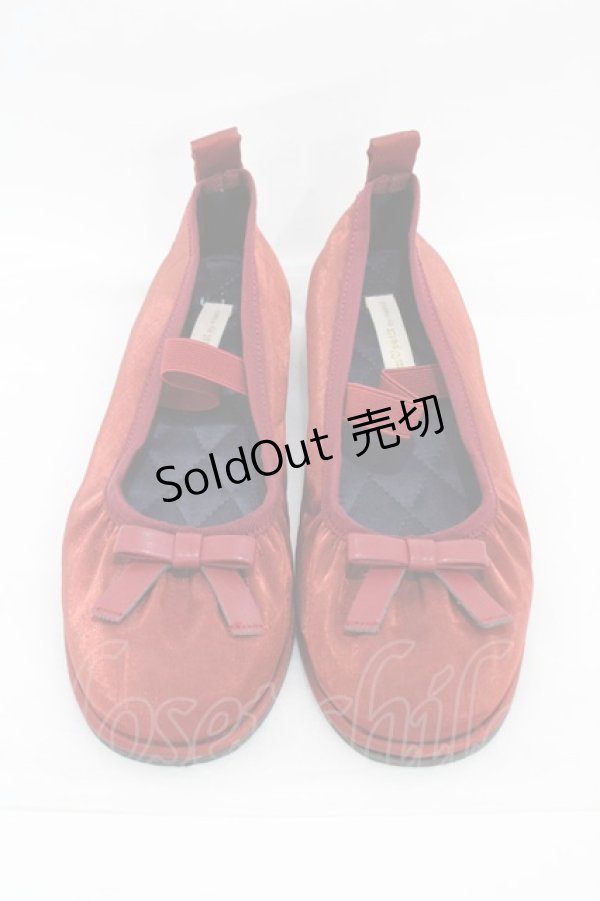 画像1: m petit by misako / AMリボンバレエシューズ M レッド H-26-01-14-1002-LO-SH-NS-ZH (1)