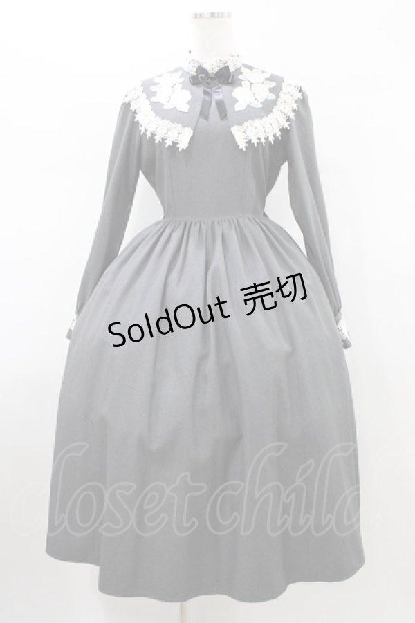 画像1: Innocent World / コーデリアローズワンピース M グレー/生成 H-26-01-14-1018-IW-OP-NS-ZH (1)