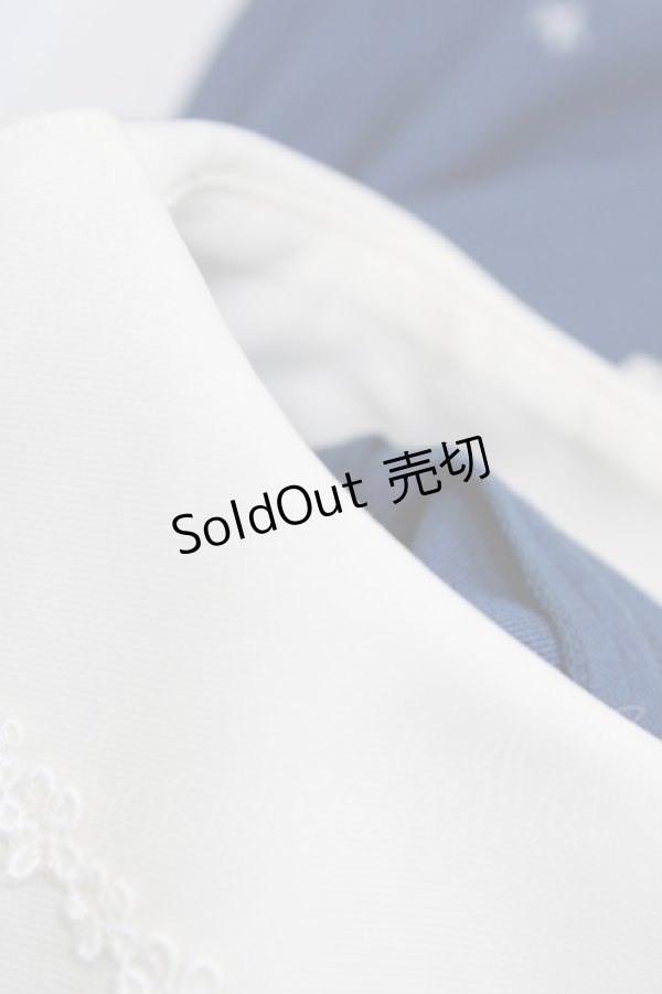 画像6: Innocent World / ピーターラビット  刺繍ワンピース M ブルー/サックス H-26-01-14-1019-IW-OP-NS-ZH (6)