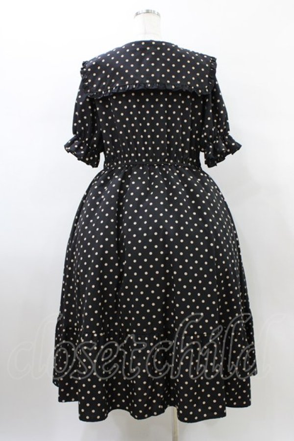 画像2: m petit by misako / ナシジドットワンピース 3L ブラック H-26-01-14-1020-LO-OP-NS-ZH (2)