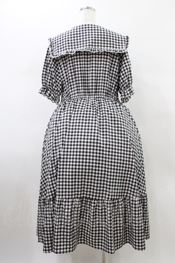 画像2: m petit by misako / AOKデシンギンガムOP 3L ブラック H-26-01-14-1021-LO-OP-NS-ZH (2)