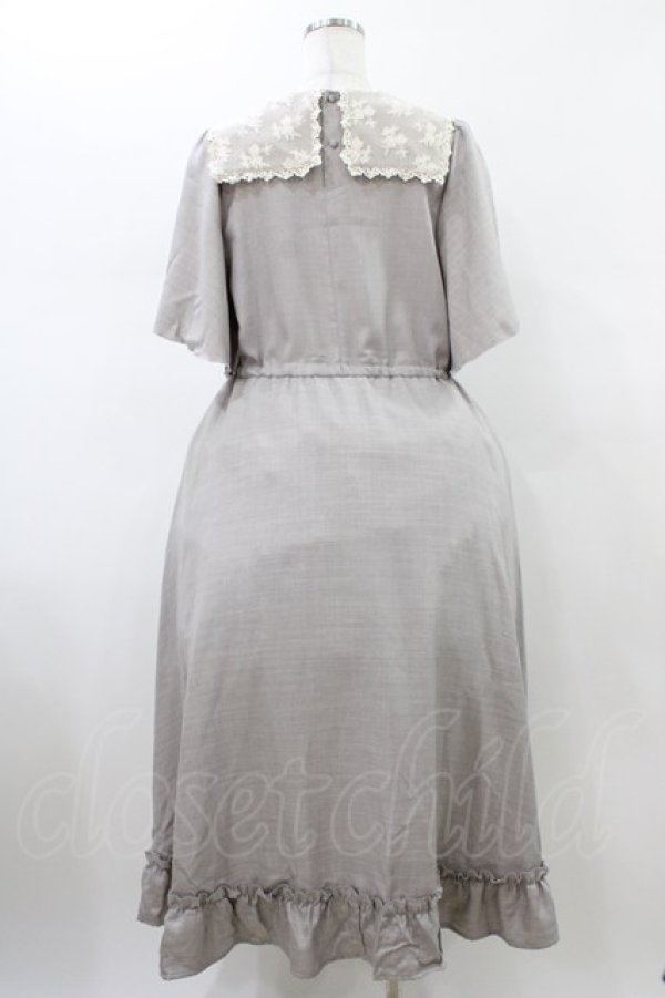 画像2: m petit by misako / TT*AOKレースセーラーワンピース L グレー H-26-01-14-1024-LO-OP-NS-ZH (2)