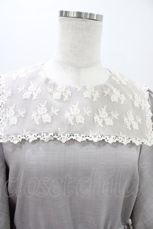 画像3: m petit by misako / TT*AOKレースセーラーワンピース L グレー H-26-01-14-1024-LO-OP-NS-ZH (3)