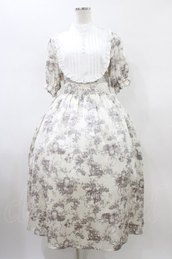 画像1: m petit by misako / AM*トワルドジュイワンピース M オフ H-26-01-14-1025-LO-OP-NS-ZH (1)