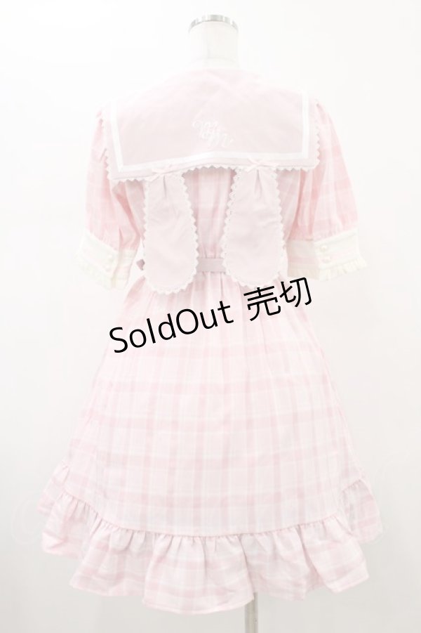 画像2: Dear My Love / マイメロディ学園ワンピース M ピンク H-26-01-14-1026-EL-OP-NS-ZH (2)