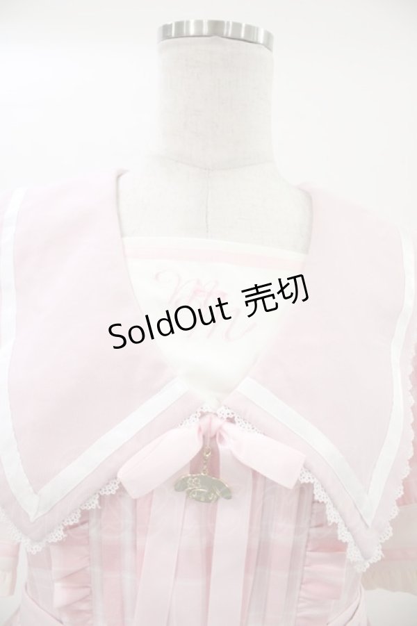 画像3: Dear My Love / マイメロディ学園ワンピース M ピンク H-26-01-14-1026-EL-OP-NS-ZH (3)