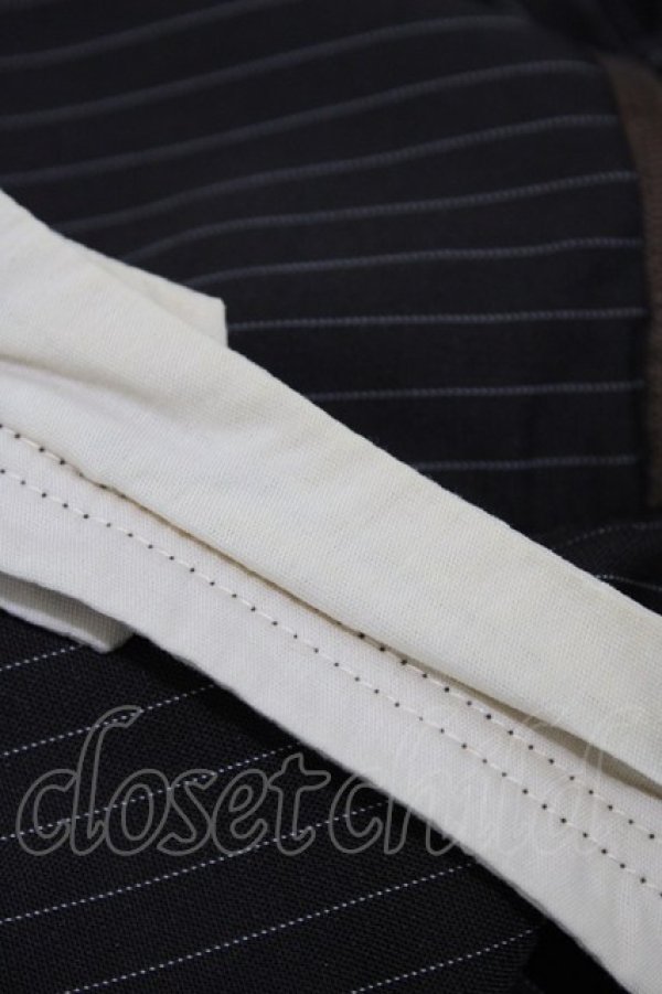 画像3: Blue rouge / ストライプ襟付きジャンパースカート Free ブラウン H-26-01-14-1030-CA-OP-NS-ZH (3)