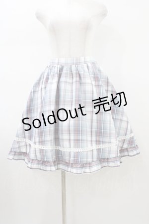 画像: virally / 星名桜子 チェックスカート M ブルー H-26-01-14-1033-0-SK-NS-ZH