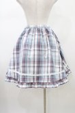 画像2: virally / 星名桜子 チェックスカート M ブルー H-26-01-14-1033-0-SK-NS-ZH (2)