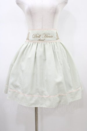 画像: Amavel / ウエスト刺繍入り ストライプ柄サリバンスカート Free グリーン H-26-01-14-1034-CA-SK-NS-ZH