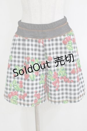 画像: MILK / Red Gardenキュロット  ブラックギンガムBerry H-26-01-14-050-ML-PA-KB-ZH