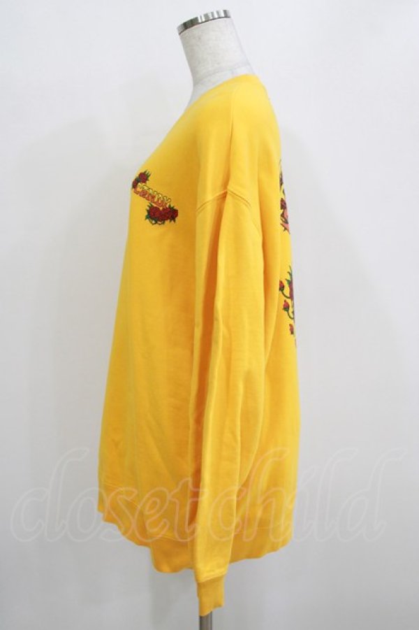 画像2: Candy Stripper / TIE DYE DEAD BEAR SWEAT 2 GOLD YELLOW H-26-01-14-052-PU-TO-KB-ZH (2)