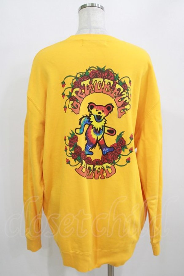 画像3: Candy Stripper / TIE DYE DEAD BEAR SWEAT 2 GOLD YELLOW H-26-01-14-052-PU-TO-KB-ZH (3)