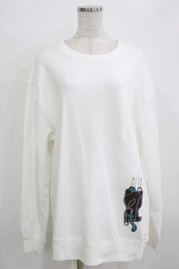 画像1: NieR CLOTHING / プリントSWEAT  2XL 白 H-26-01-14-053-PU-TO-KB-ZH (1)