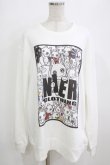 画像1: NieR CLOTHING / プリントSWEAT  2XL 白 H-26-01-14-054-PU-TO-KB-ZH (1)