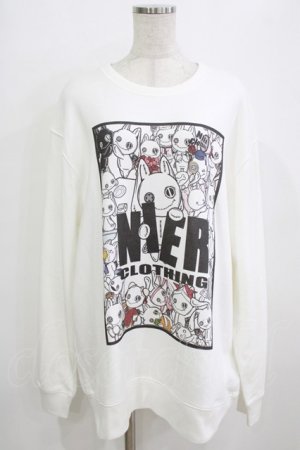 画像: NieR CLOTHING / プリントSWEAT  2XL 白 H-26-01-14-054-PU-TO-KB-ZH