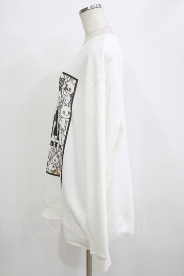 画像2: NieR CLOTHING / プリントSWEAT  2XL 白 H-26-01-14-054-PU-TO-KB-ZH (2)