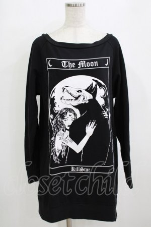 画像: KILL STAR / The Moon SWEAT  L 黒 H-26-01-14-055-SL-TO-KB-ZH