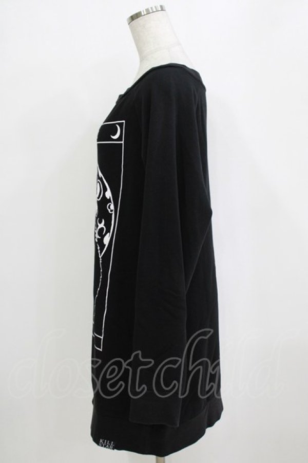 画像2: KILL STAR / The Moon SWEAT  L 黒 H-26-01-14-055-SL-TO-KB-ZH (2)