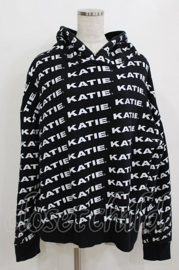 画像1: Katie / KATIE LOGO FAB BIG HOODIE  黒 H-26-01-14-059-LO-TO-KB-ZH (1)
